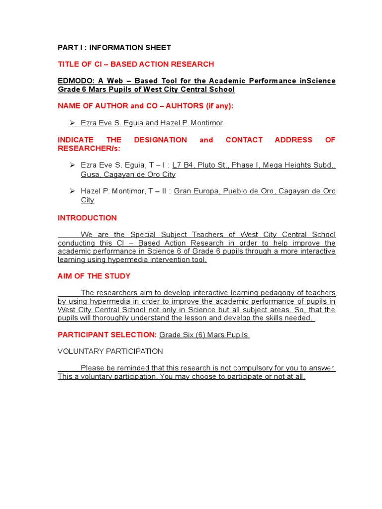 list of action research topics in biology sample action research in science teaching pdf